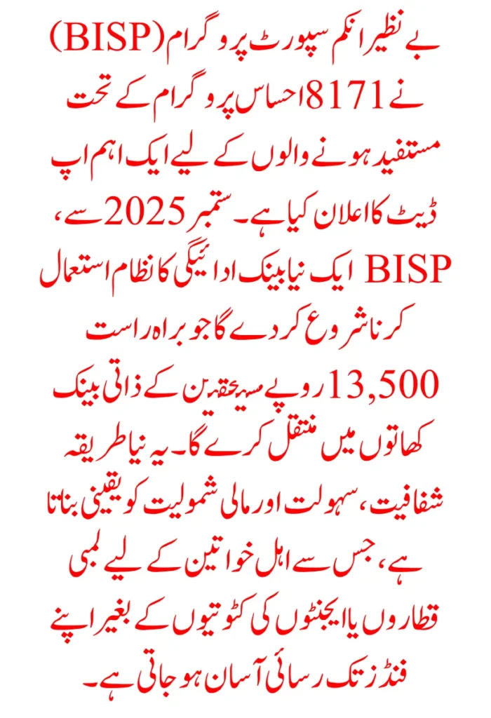 BISP 8171 New Bank Payment System