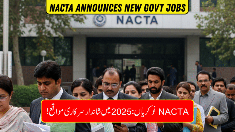 NACTA Announces Govt Jobs August 2025