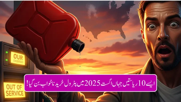 Top Ten Most Expensive States to Buy Fuel in August 2025